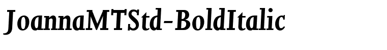 JoannaMTStd-BoldItalic