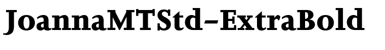 JoannaMTStd-ExtraBold
