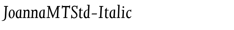 JoannaMTStd-Italic