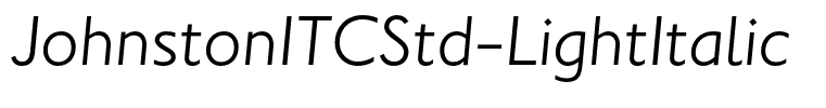 JohnstonITCStd-LightItalic