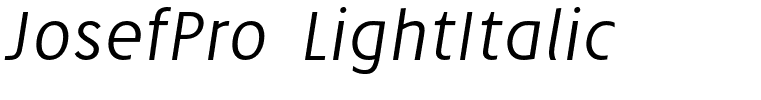 JosefPro-LightItalic