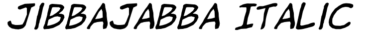 jibbajabba Italic
