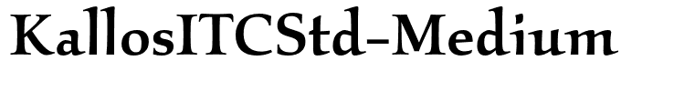 KallosITCStd-Medium