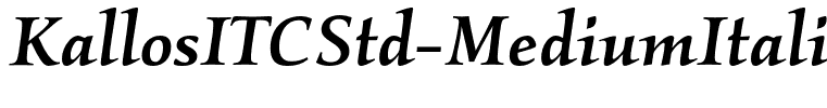 KallosITCStd-MediumItalic