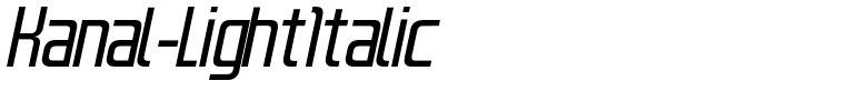 Kanal-LightItalic