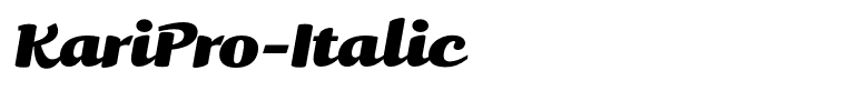 KariPro-Italic