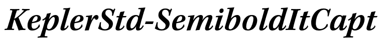 KeplerStd-SemiboldItCapt
