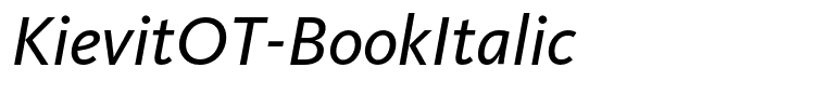 KievitOT-BookItalic