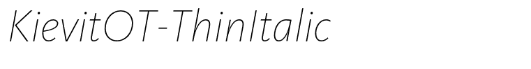 KievitOT-ThinItalic
