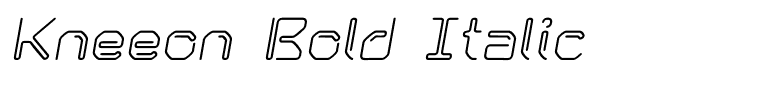 Kneeon Bold Italic