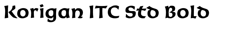 Korigan ITC Std Bold