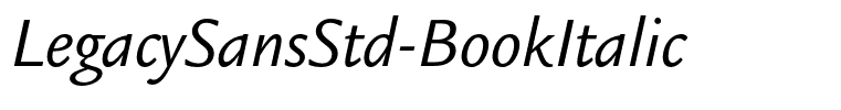 LegacySansStd-BookItalic