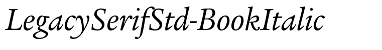 LegacySerifStd-BookItalic