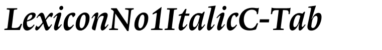 LexiconNo1ItalicC-Tab