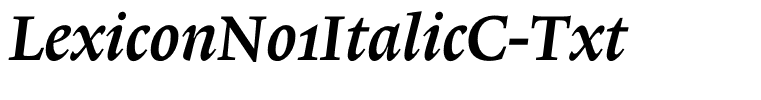 LexiconNo1ItalicC-Txt