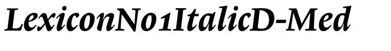 LexiconNo1ItalicD-Med