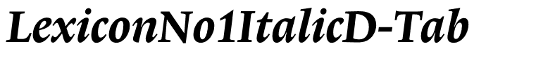 LexiconNo1ItalicD-Tab