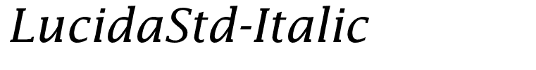 LucidaStd-Italic