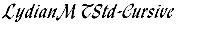 LydianMTStd-Cursive