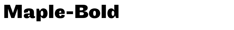 Maple-Bold