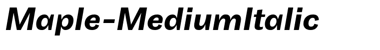 Maple-MediumItalic