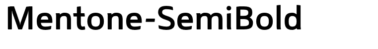 Mentone-SemiBold