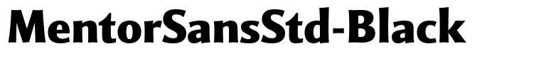 MentorSansStd-Black
