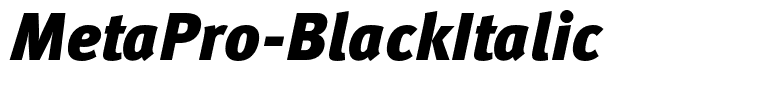 MetaPro-BlackItalic