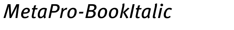 MetaPro-BookItalic