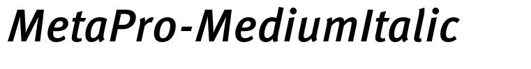 MetaPro-MediumItalic