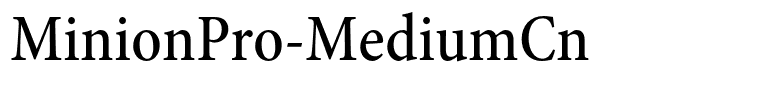 MinionPro-MediumCn