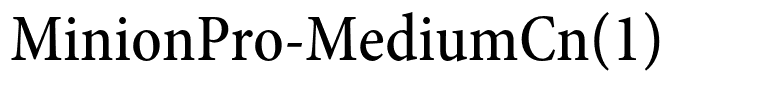 MinionPro-MediumCn(1)