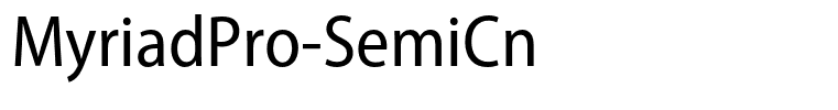 MyriadPro-SemiCn