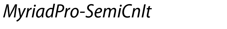 MyriadPro-SemiCnIt