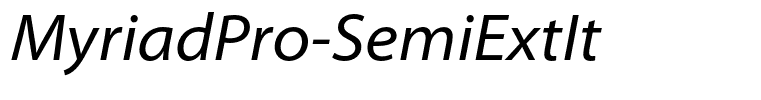 MyriadPro-SemiExtIt