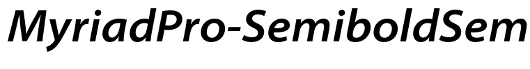 MyriadPro-SemiboldSemiExtIt