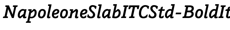 NapoleoneSlabITCStd-BoldIta