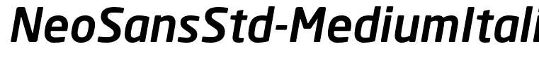 NeoSansStd-MediumItalic