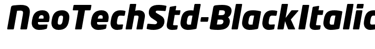 NeoTechStd-BlackItalic