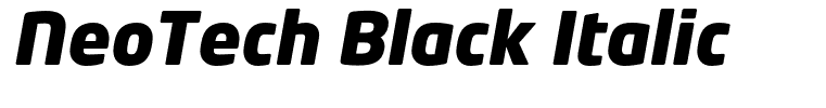 NeoTech Black Italic