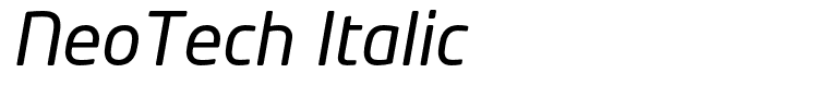 NeoTech Italic