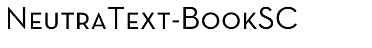 NeutraText-BookSC