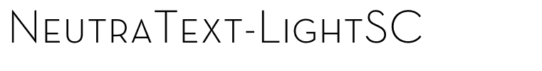 NeutraText-LightSC