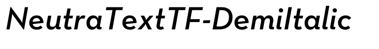 NeutraTextTF-DemiItalic