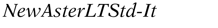 NewAsterLTStd-It
