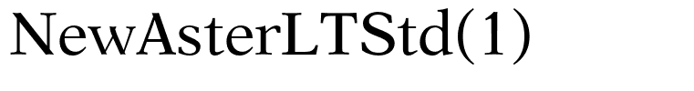 NewAsterLTStd(1)