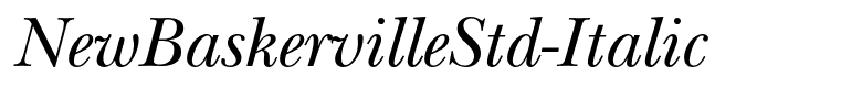 NewBaskervilleStd-Italic