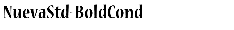 NuevaStd-BoldCond