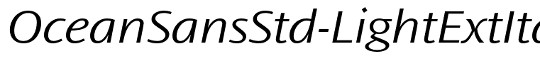 OceanSansStd-LightExtIta