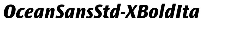 OceanSansStd-XBoldIta